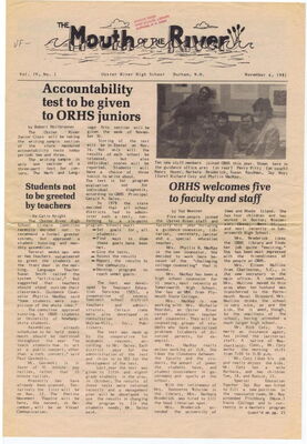 Mouth of the River - November 6, 1981